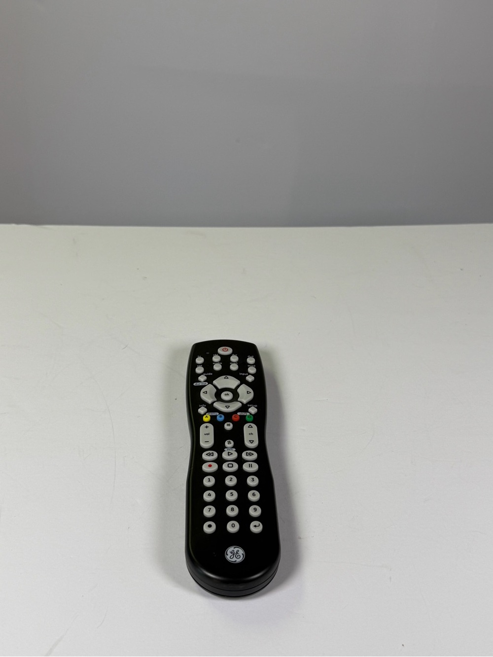 GE 8-Device Universal Remote Control TV DVD Cable Streaming Black Complete